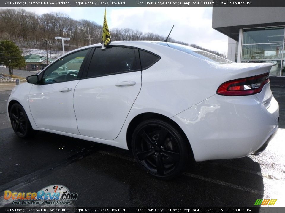 2016 Dodge Dart SXT Rallye Blacktop Bright White / Black/Ruby Red Photo #3
