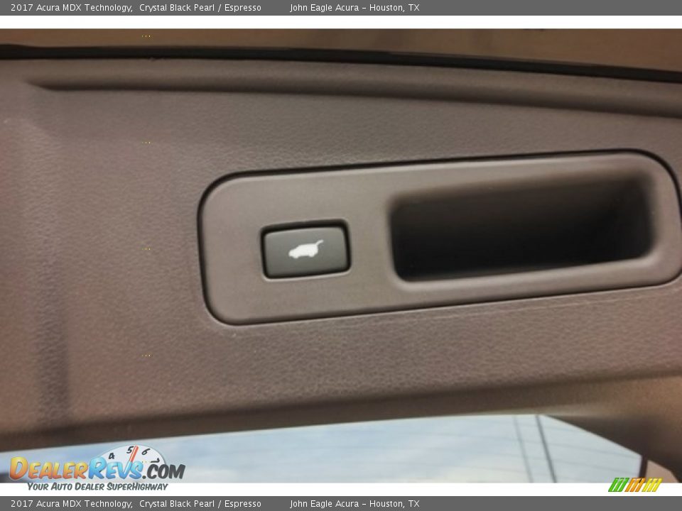 2017 Acura MDX Technology Crystal Black Pearl / Espresso Photo #25