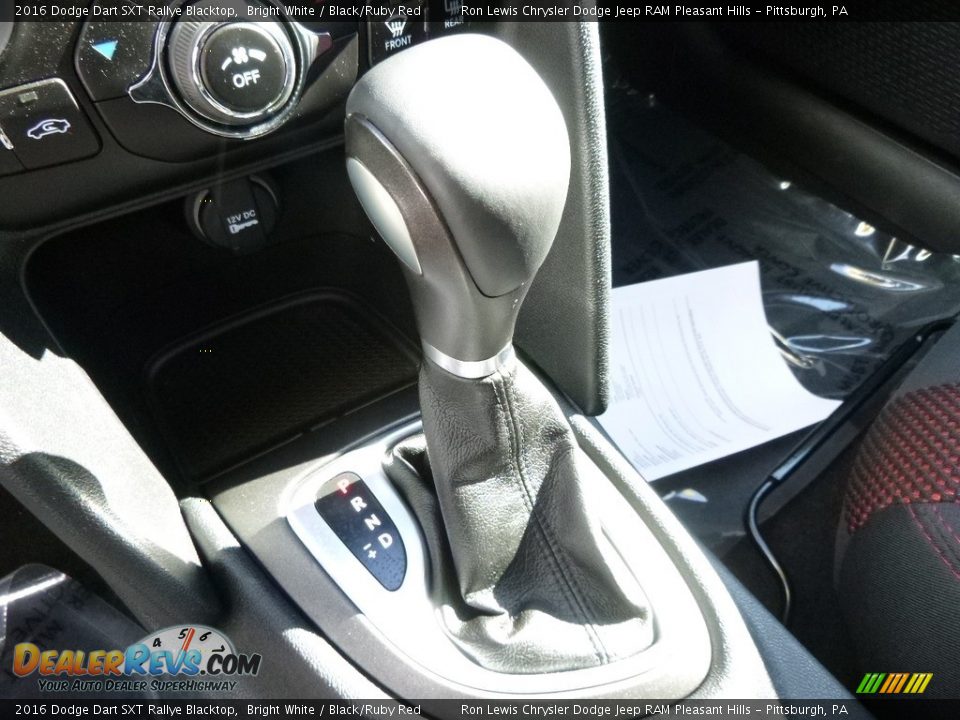 2016 Dodge Dart SXT Rallye Blacktop Bright White / Black/Ruby Red Photo #17