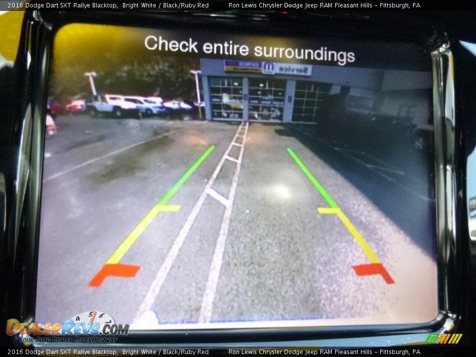 2016 Dodge Dart SXT Rallye Blacktop Bright White / Black/Ruby Red Photo #18
