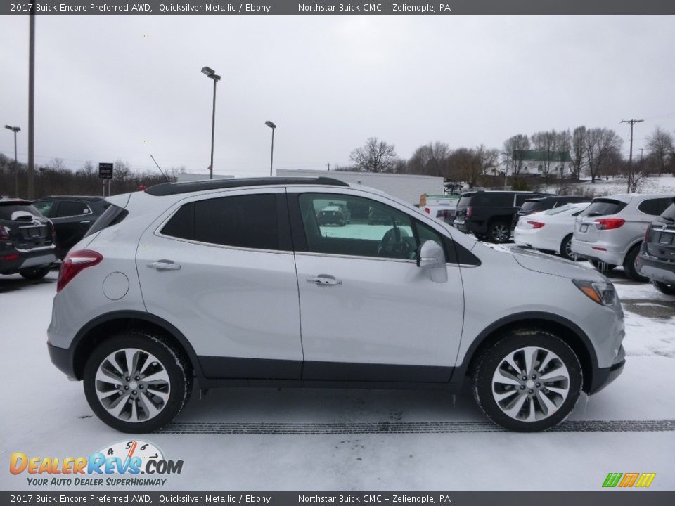 2017 Buick Encore Preferred AWD Quicksilver Metallic / Ebony Photo #4