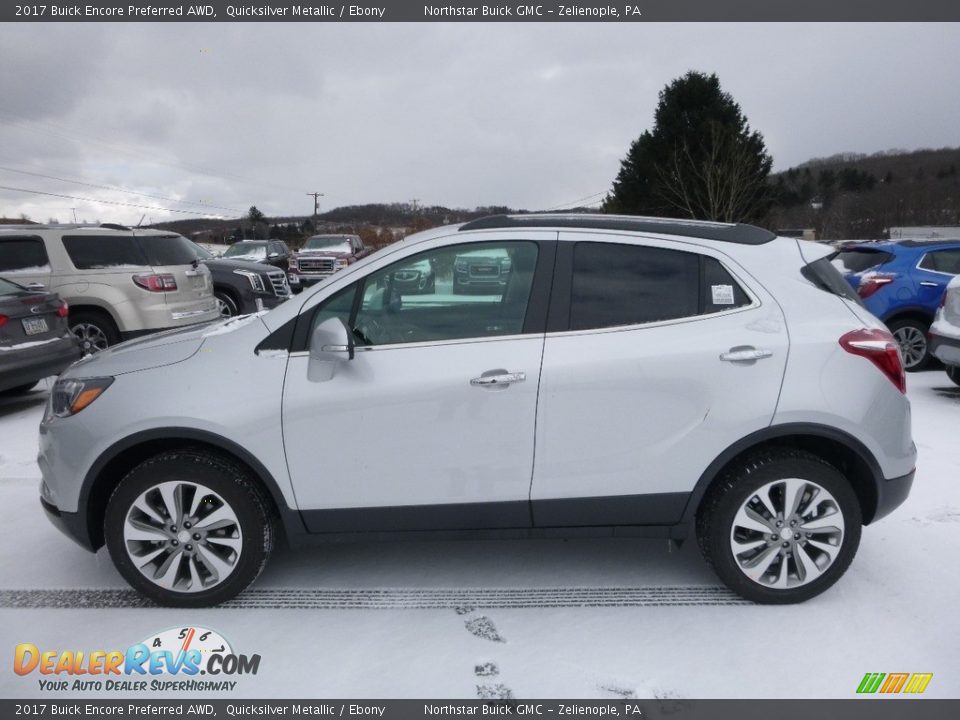 2017 Buick Encore Preferred AWD Quicksilver Metallic / Ebony Photo #9