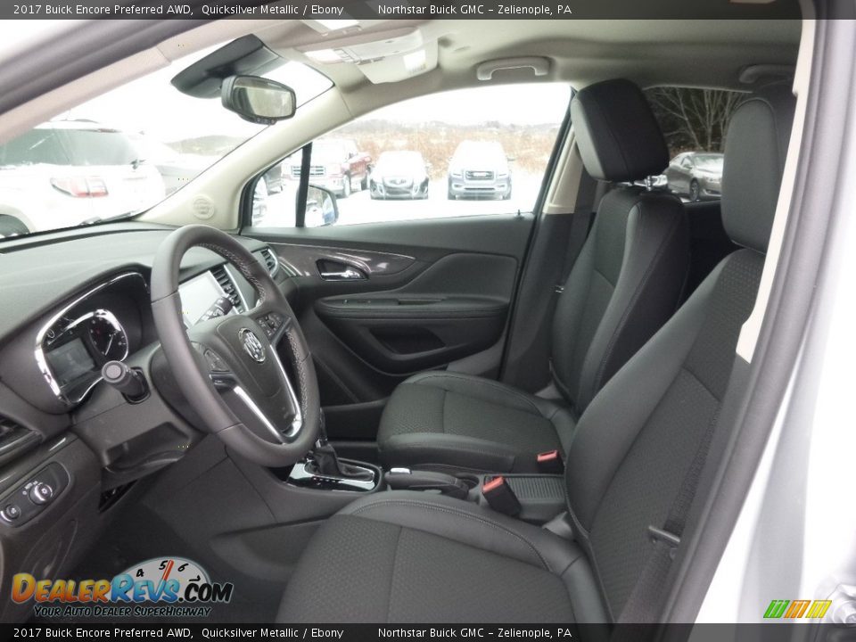 2017 Buick Encore Preferred AWD Quicksilver Metallic / Ebony Photo #11