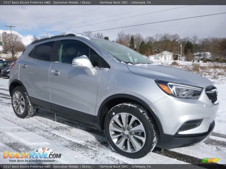 2017 Buick Encore Preferred AWD Quicksilver Metallic / Ebony Photo #3