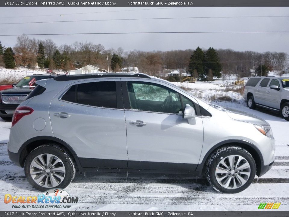 2017 Buick Encore Preferred AWD Quicksilver Metallic / Ebony Photo #4