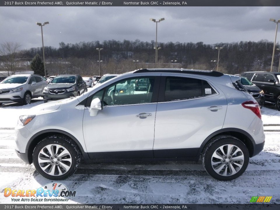 2017 Buick Encore Preferred AWD Quicksilver Metallic / Ebony Photo #9