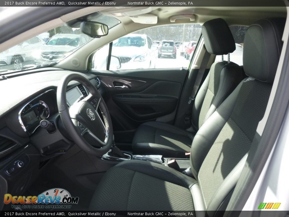 2017 Buick Encore Preferred AWD Quicksilver Metallic / Ebony Photo #11