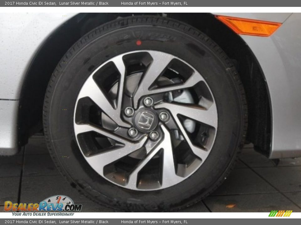 2017 Honda Civic EX Sedan Lunar Silver Metallic / Black Photo #2