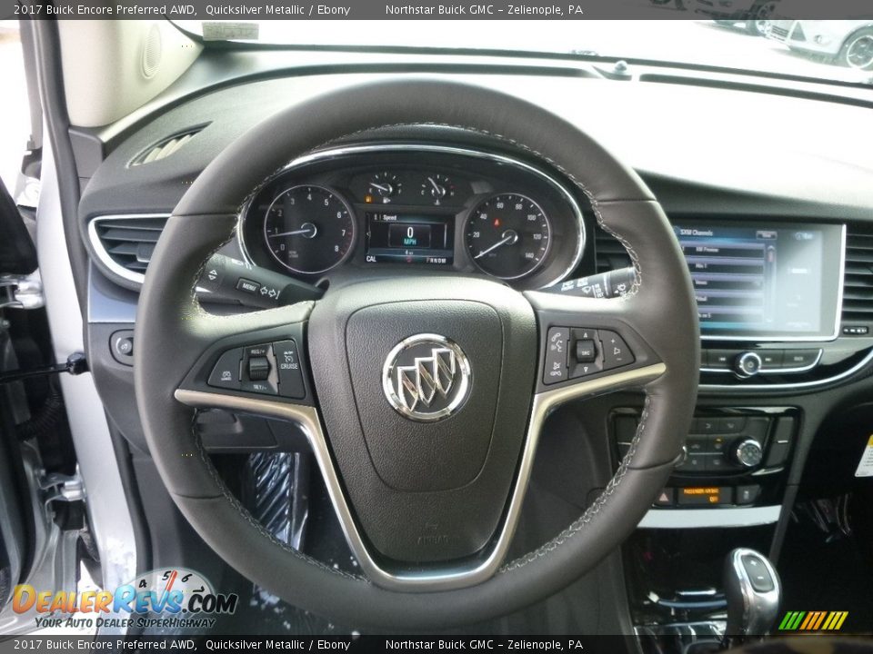 2017 Buick Encore Preferred AWD Quicksilver Metallic / Ebony Photo #17