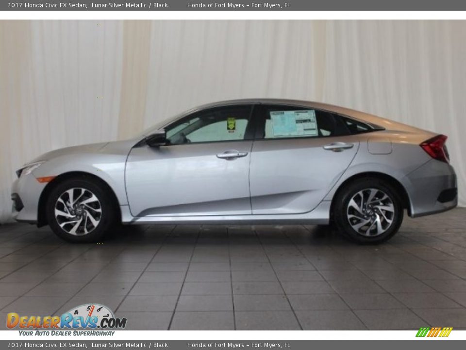 2017 Honda Civic EX Sedan Lunar Silver Metallic / Black Photo #5