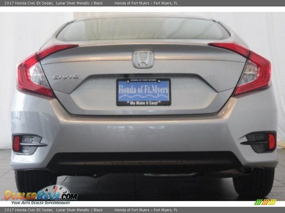 2017 Honda Civic EX Sedan Lunar Silver Metallic / Black Photo #6