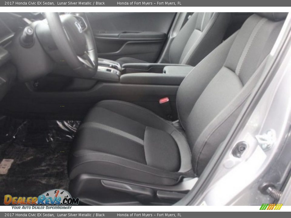 2017 Honda Civic EX Sedan Lunar Silver Metallic / Black Photo #10