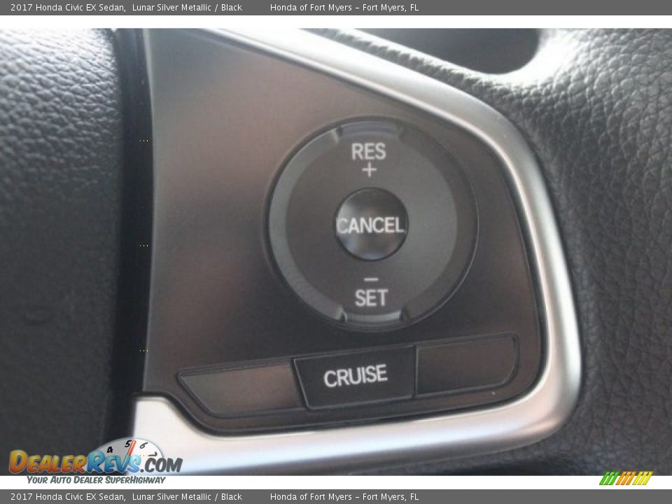 2017 Honda Civic EX Sedan Lunar Silver Metallic / Black Photo #14