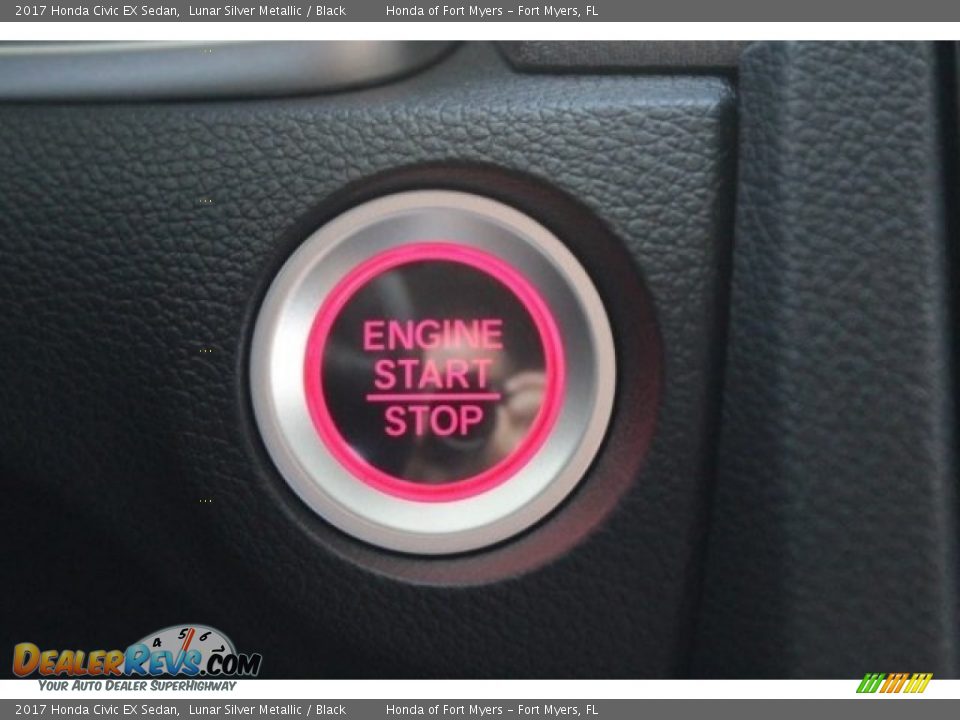 2017 Honda Civic EX Sedan Lunar Silver Metallic / Black Photo #18