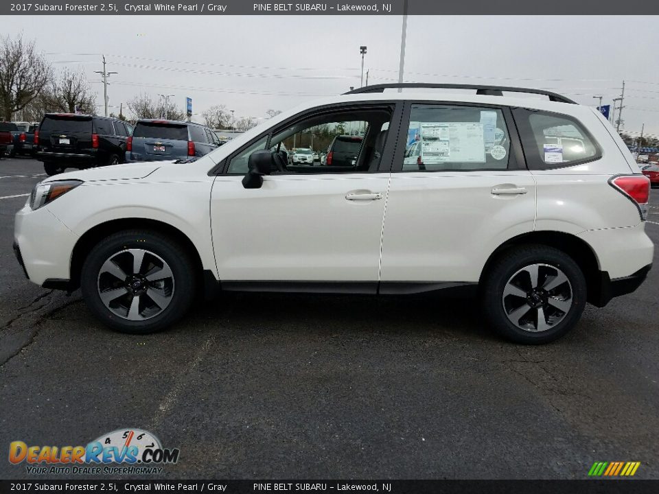 2017 Subaru Forester 2.5i Crystal White Pearl / Gray Photo #3