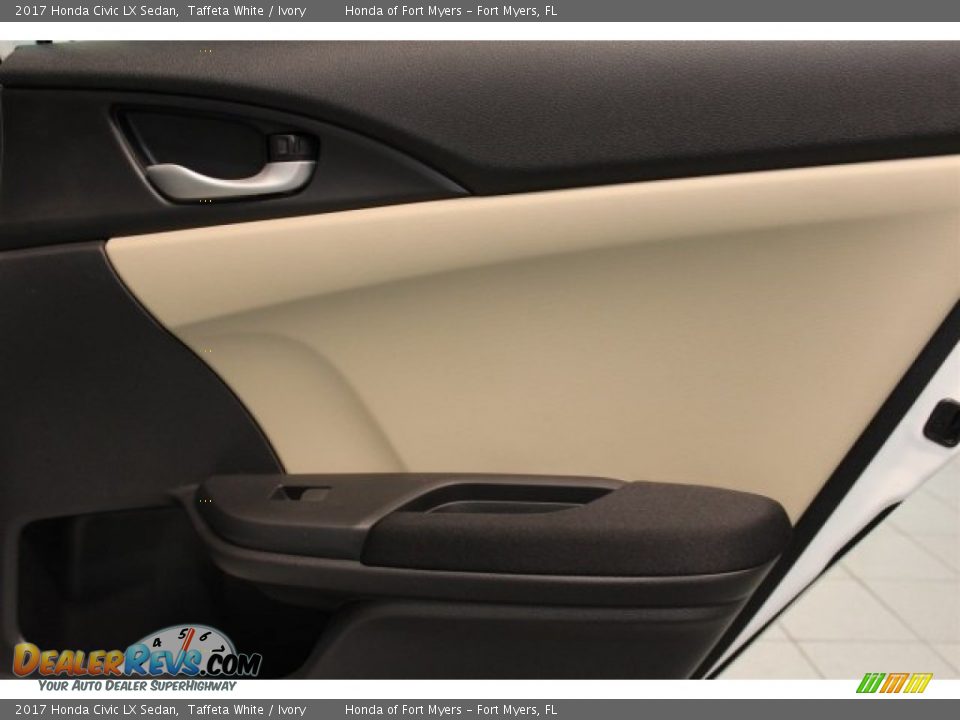 2017 Honda Civic LX Sedan Taffeta White / Ivory Photo #22