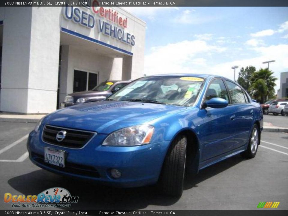 2003 Nissan Altima 3.5 SE Crystal Blue / Frost Photo #1