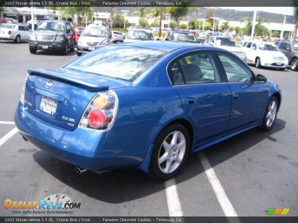 2003 Nissan Altima 3.5 SE Crystal Blue / Frost Photo #3