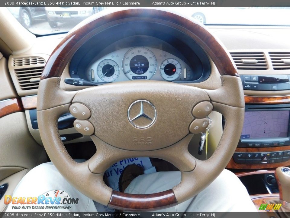 2008 Mercedes-Benz E 350 4Matic Sedan Indium Grey Metallic / Cashmere Photo #15