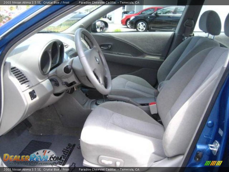 2003 Nissan Altima 3.5 SE Crystal Blue / Frost Photo #9