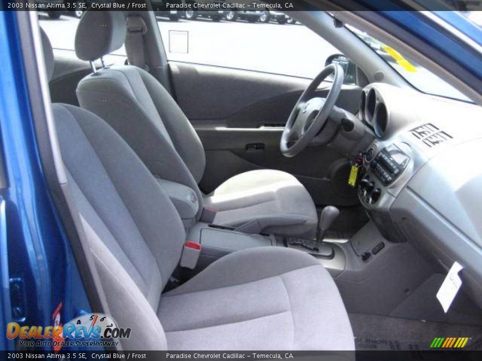 2003 Nissan Altima 3.5 SE Crystal Blue / Frost Photo #12