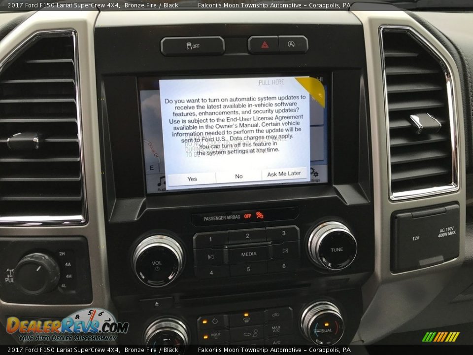 2017 Ford F150 Lariat SuperCrew 4X4 Bronze Fire / Black Photo #14