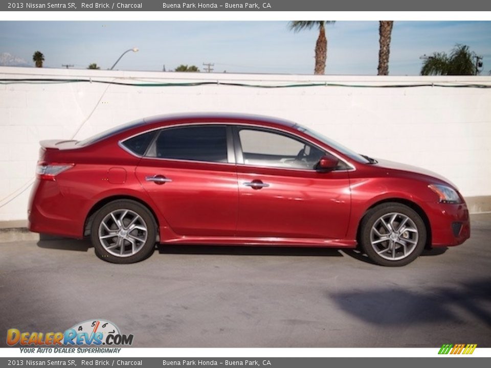2013 Nissan Sentra SR Red Brick / Charcoal Photo #8