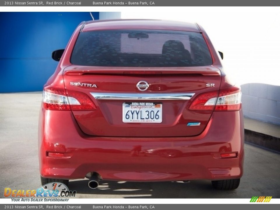 2013 Nissan Sentra SR Red Brick / Charcoal Photo #9