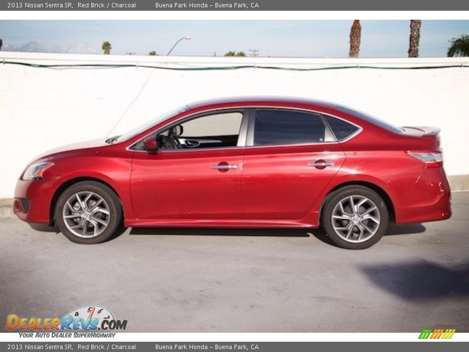 2013 Nissan Sentra SR Red Brick / Charcoal Photo #10
