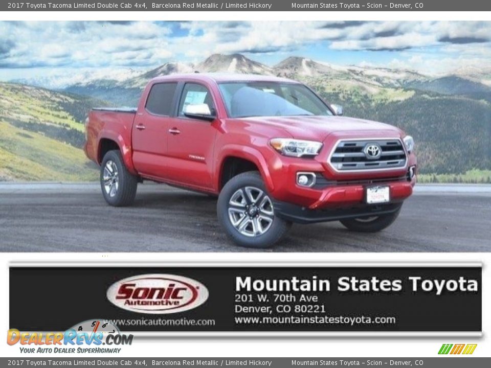 2017 Toyota Tacoma Limited Double Cab 4x4 Barcelona Red Metallic / Limited Hickory Photo #1