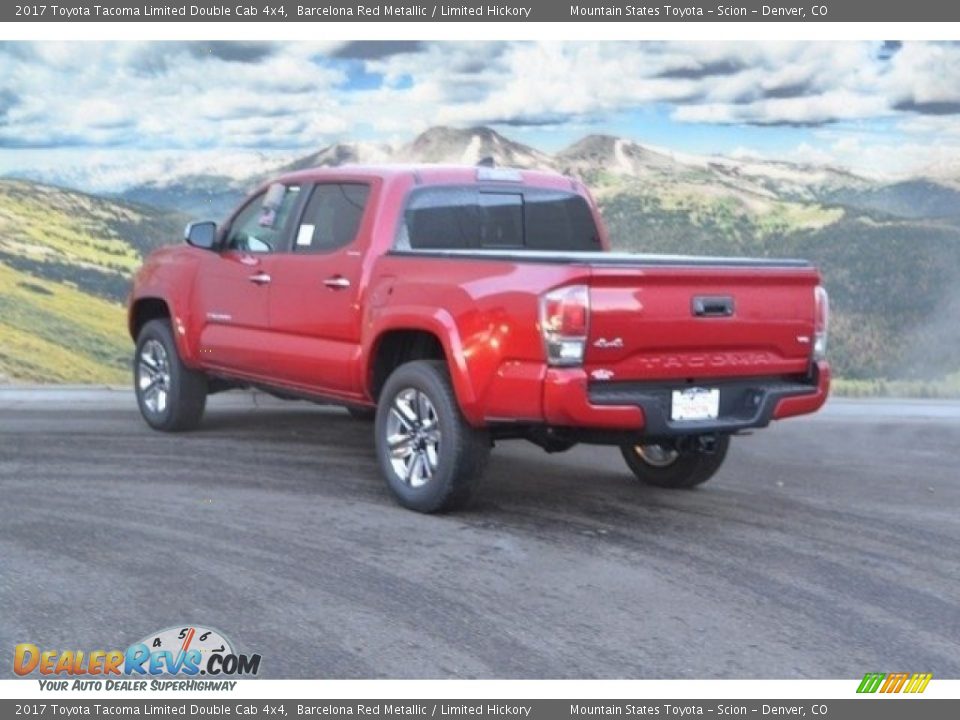 2017 Toyota Tacoma Limited Double Cab 4x4 Barcelona Red Metallic / Limited Hickory Photo #3