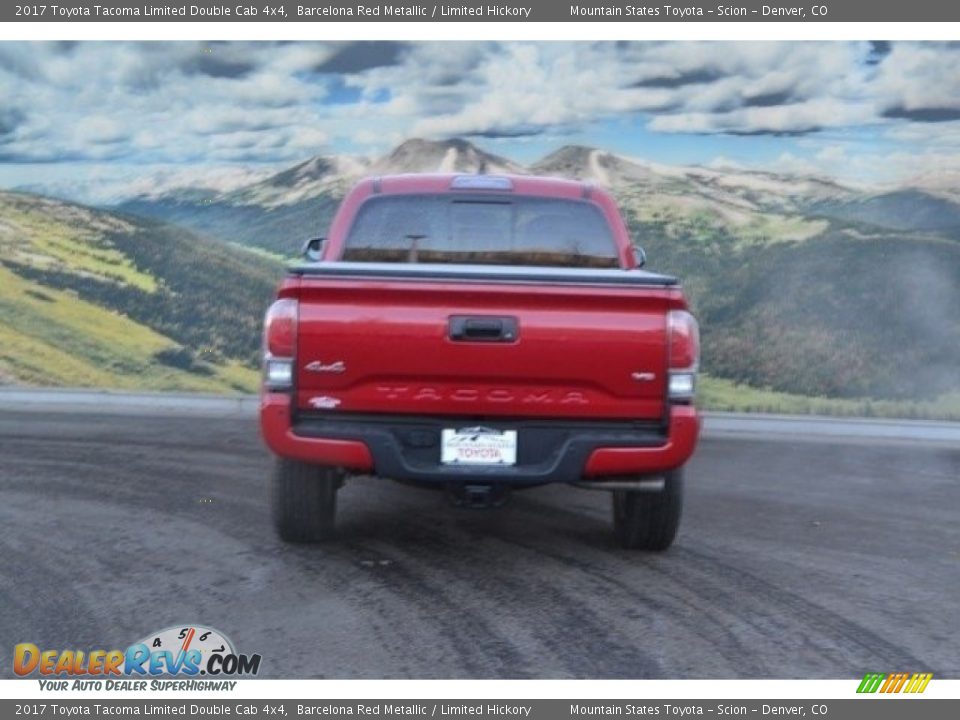 2017 Toyota Tacoma Limited Double Cab 4x4 Barcelona Red Metallic / Limited Hickory Photo #4