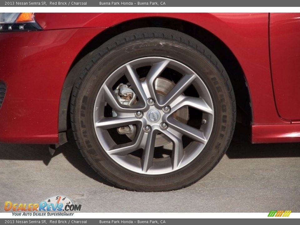 2013 Nissan Sentra SR Red Brick / Charcoal Photo #24