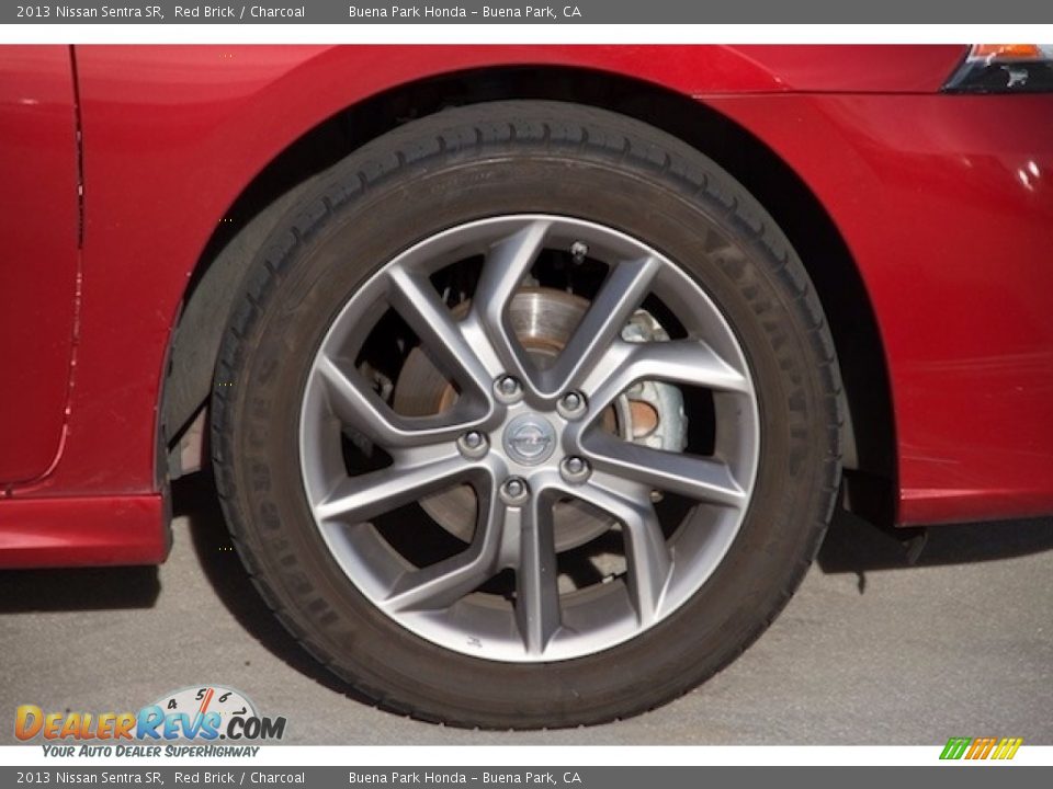 2013 Nissan Sentra SR Red Brick / Charcoal Photo #26