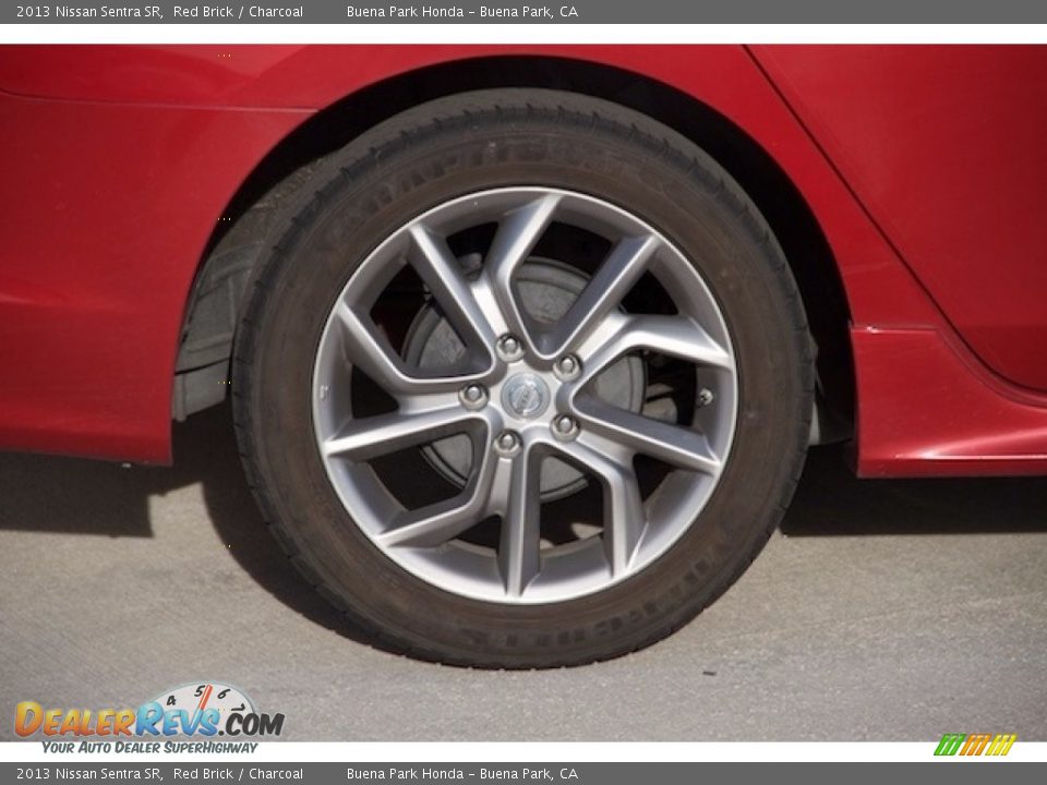 2013 Nissan Sentra SR Red Brick / Charcoal Photo #27