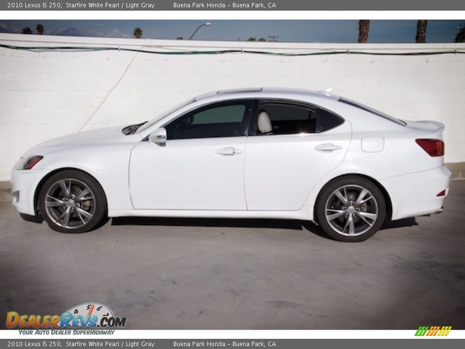 2010 Lexus IS 250 Starfire White Pearl / Light Gray Photo #10