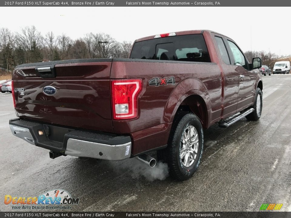 2017 Ford F150 XLT SuperCab 4x4 Bronze Fire / Earth Gray Photo #5