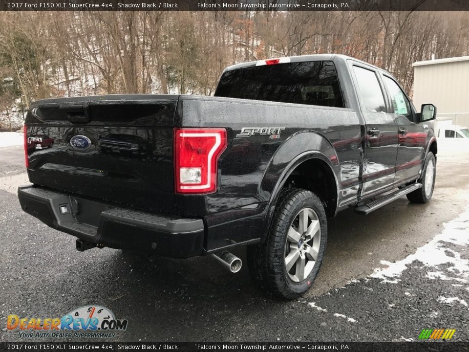 2017 Ford F150 XLT SuperCrew 4x4 Shadow Black / Black Photo #5