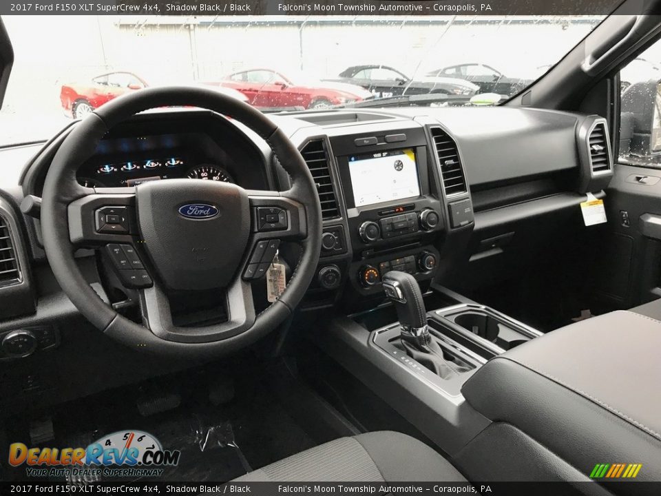 Black Interior - 2017 Ford F150 XLT SuperCrew 4x4 Photo #8