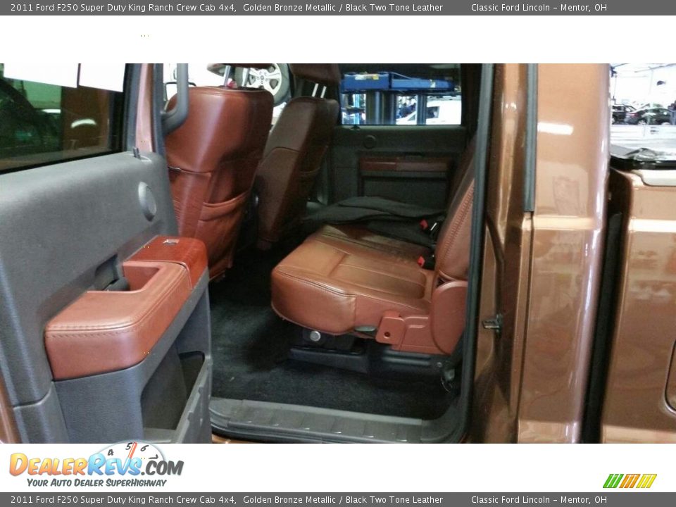 2011 Ford F250 Super Duty King Ranch Crew Cab 4x4 Golden Bronze Metallic / Black Two Tone Leather Photo #4