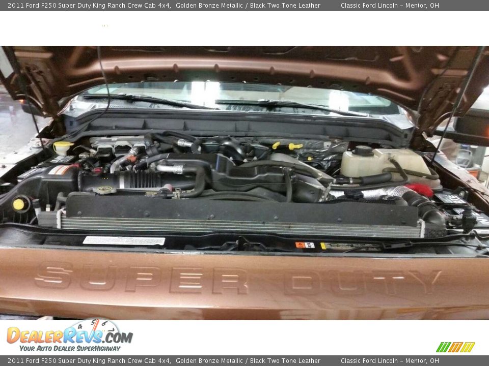 2011 Ford F250 Super Duty King Ranch Crew Cab 4x4 Golden Bronze Metallic / Black Two Tone Leather Photo #6