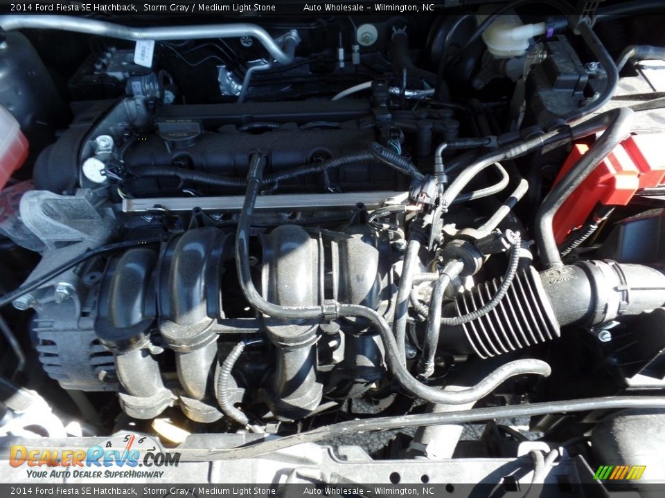 2014 Ford Fiesta SE Hatchback Storm Gray / Medium Light Stone Photo #6
