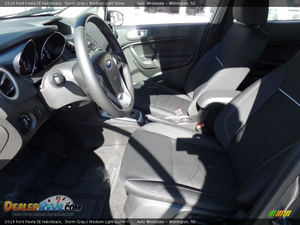 2014 Ford Fiesta SE Hatchback Storm Gray / Medium Light Stone Photo #11