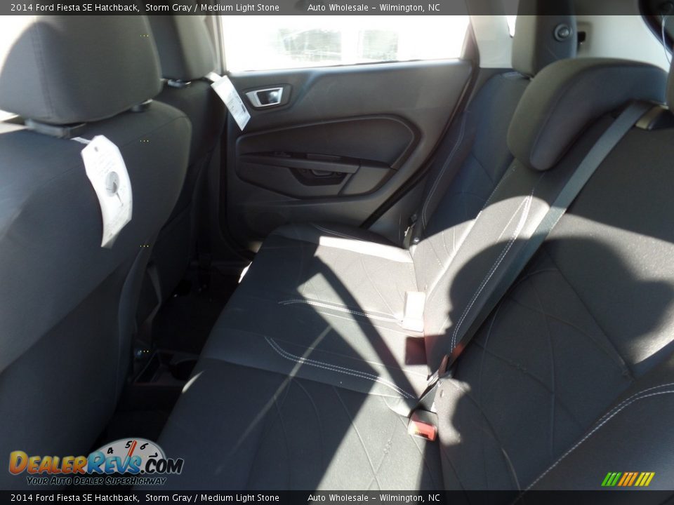 2014 Ford Fiesta SE Hatchback Storm Gray / Medium Light Stone Photo #12