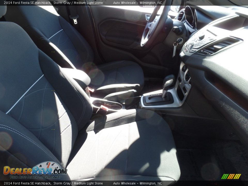 2014 Ford Fiesta SE Hatchback Storm Gray / Medium Light Stone Photo #13
