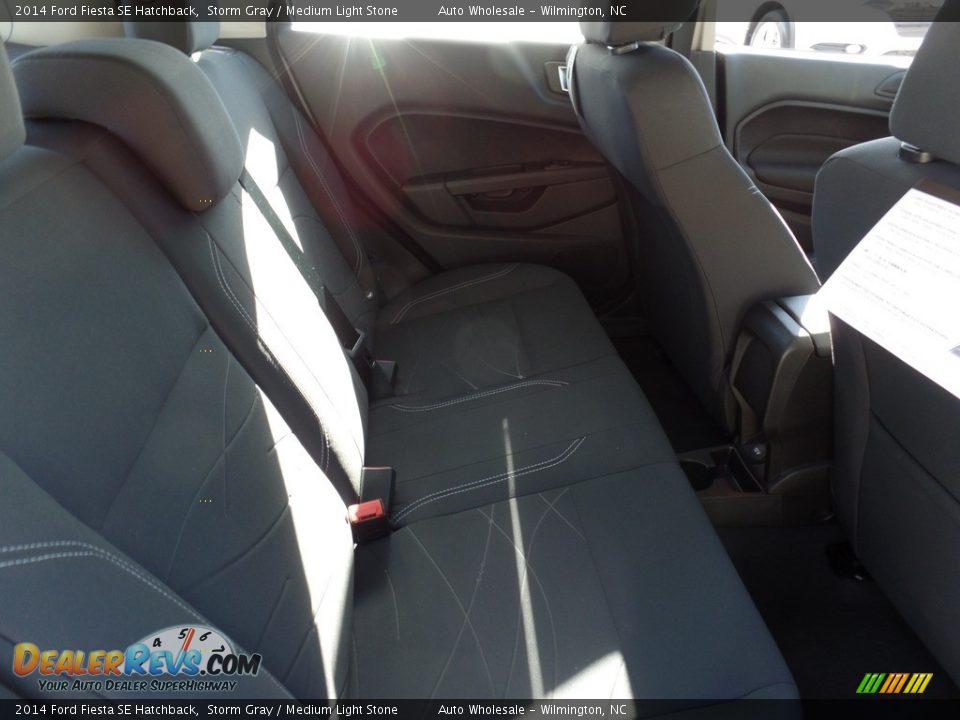 2014 Ford Fiesta SE Hatchback Storm Gray / Medium Light Stone Photo #14