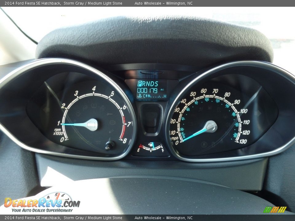 2014 Ford Fiesta SE Hatchback Storm Gray / Medium Light Stone Photo #16