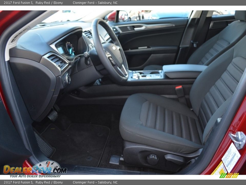 2017 Ford Fusion S Ruby Red / Ebony Photo #6