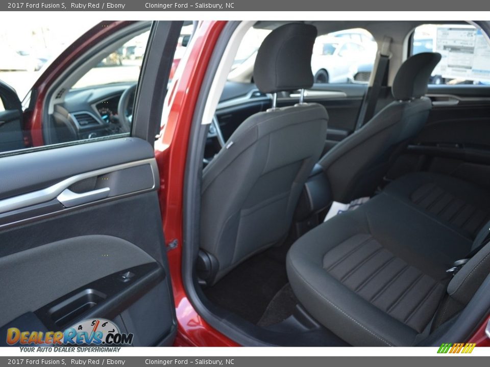 2017 Ford Fusion S Ruby Red / Ebony Photo #8