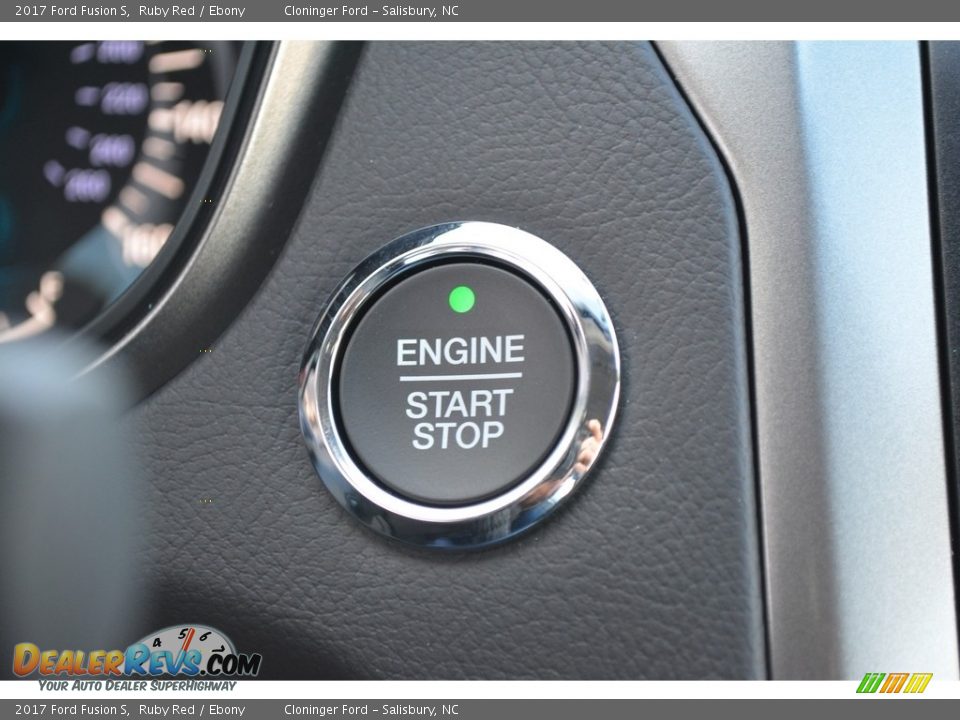 2017 Ford Fusion S Ruby Red / Ebony Photo #17